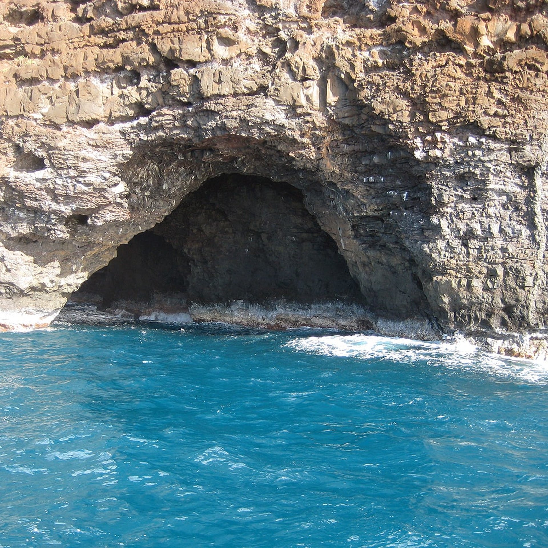 schaut Euch mal die Farbe des Wassers an